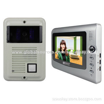 Video Door Phone, IR Night Vision Outdoor Camera, 7-inch TFT Indoor Monitor with Competitive Price